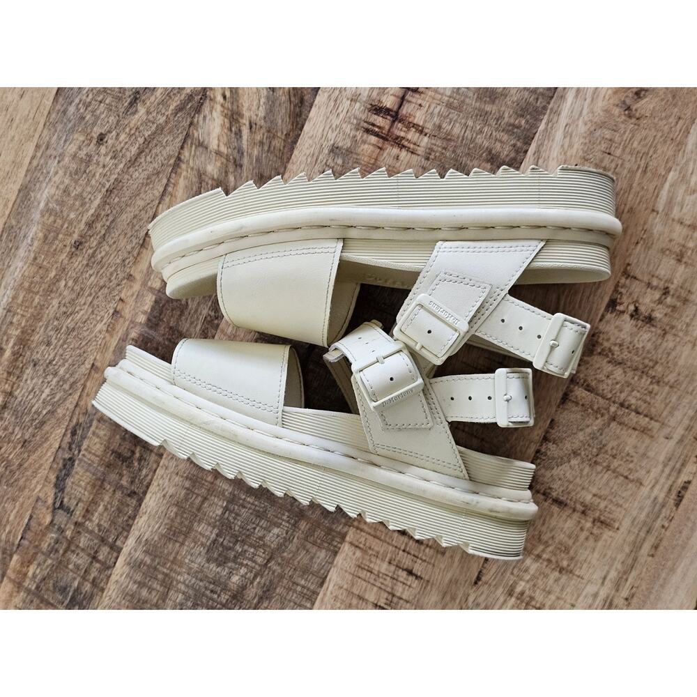 Dr Martens Voss Mono Women's Light Yellow Leather Sandals size US 7 - Picture 12 of 12